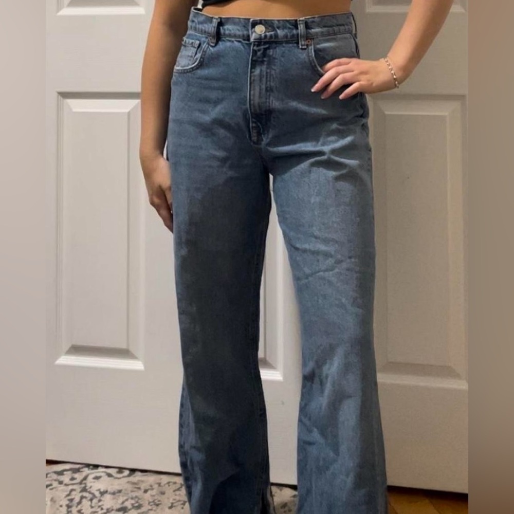 Zara wide leg jeans size 10